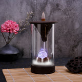 Color,Changing,Incense,Burner,Backflow,Waterfall,Smoke,Censer,Holder,Cones