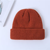 Unisex,Solid,Color,Knitted,Skull,Beanie