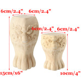 European,Solid,Carving,Furniture,Unpainted,Cabinet,Feets,Decal