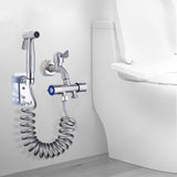 Stainless,Steel,Handheld,Douche,Bidet,Spray,Shower,Toilet,Adapter,Washing,Machine,Adapter