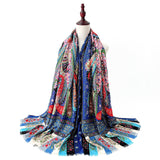 Shawl,Sunscreen,Retro,Cotton,Linen,Mexican,Scarf