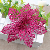 10Pcs,Christmas,Glitter,Hollow,Flower,Decoration,Flowers,Christmas,Trees,Decorations