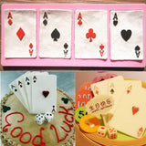 Poker,Shape,Silicone,Chocolate,Poker,Fondant,Candy,Baking,Mould,Decorations