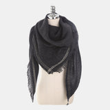 Fashion,Season,Solid,Color,Cashmere,Triangle,Scarf,Scarves,Shawl