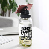 1000ml,Portable,Glass,Water,Bottle,Drink,Outdoor,Sport,Office,Travel,Sleeve,Straw