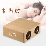 Loskii,Portable,Wooden,bluetooth,Speaker,Speaker,Alarm,Clock,Display,Column,Stereo,Speaker