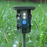 LyRay,Garden,Solar,Powered,Ultrasonic,Animal,Repeller,Strong,Flashing,Light,Mechanical