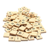 100pcs,School,Wooden,Scrabble,Tiles,Letters,Wedding,Pendants,Craft,Complete,Decor,Supplies