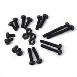 160Pcs,Metric,Black,Nylon,Phillips,Screw,Assortment