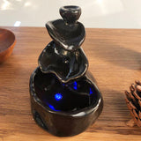 Burner,Smoke,Waterfall,Backflow,Incense,Censer,Holder,Without,Cones,Decor