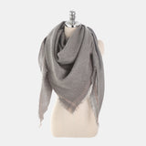 Fashion,Season,Solid,Color,Cashmere,Triangle,Scarf,Scarves,Shawl