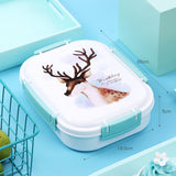 Outdoor,Picnic,Bento,Stainless,Steel,Thermal,Container,Lunch,Japanese,Color,Pattern