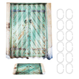 180cm,180cm,Rustic,Wooden,Bathroom,Waterproof,Fabric,Shower,Curtain,Flannel,Bathroom