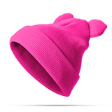 Women,Mickey,Knitted,Solid,Skullies,Beanie,Protection,Windproof