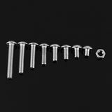 Suleve,M5SH2,150Pcs,Stainless,Steel,Socket,Button,Screw,Allen,Assortment