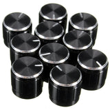 10Pcs,Black,Volume,Control,Knurled,Shaft,Potentiometer,Rotary,Knobs