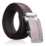 Second,Floor,Cowhide,Leather,Automatic,Buckle,Black,Brown,Waist,Strap,Waistband