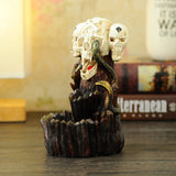 Skeleton,Backflow,Incense,Burner,Censer,Holder,Decor,Buddhist