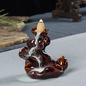 Porcelain,Ceramic,Backflow,Incense,Stick,Burner,Holder