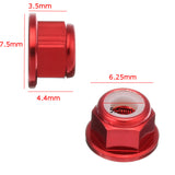 Suleve,M3AN7,10Pcs,Flange,Nylon,Aluminum,Alloy