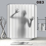 Waterproof,Shower,Curtain,Hooks,Bathroom,Decor,Scary,Horror,Halloween