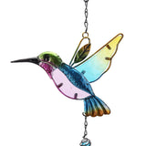 Chimes,Hummingbird,Shape,Crafts,Glass,Painted,Ornaments,Metal,Accessory,Decorations