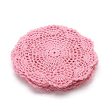 Floral,Pattern,Cotton,Crocheted,Doilies,Doily