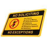 28x18cm,Soliciting,Exceptions,Front,Security,Warning,Sticker,Waterproof