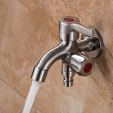 Multifunctional,Stainless,Steel,Brushed,Double,Drawing,Drainer,Water,Faucet