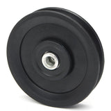 Nylon,Bearing,Pulley,Wheel,115mm,Black,Wheel,Cable,Fitness,Equipment,Part"