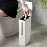 Narrow,Plastic,Trash,Toilet,Cleaning,Brushes,Bathroom,Waste,Dustbin,Trash