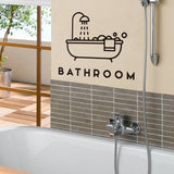 Loskii,Bathroom,Sticker,Creative,Shower,Sticker,Background,Waterproof,Toilet,Washroom,Decoration