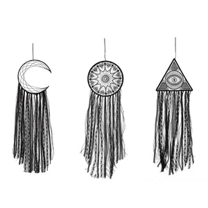 Large,White,Black,Dream,Catcher,Hanging,Decorations,Wedding