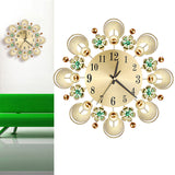 European,Retro,Flower,Diamond,Clock,Creative,Clock,Living,Decorative,Clock