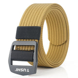 TUSHI,Military,Tactical,Belts,Security,Elastic,Weave,Stretch,Thick,Nylon,Waist