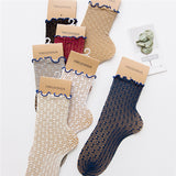 Women,Summer,Breathable,Middle,Socks,Hollow,Socks