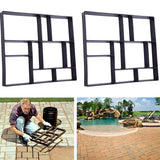 Rectangle,Maker,Stepping,Stone,Reusable,Paver,Molds,Brick,Mould,Cement,Brick,Garden,Walkway,Pavement