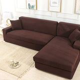 Brown,Stretch,Elastic,Cover,Solid,Slipcover,Washable,Couch,Furniture,Protector,Living