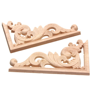 13*7CM,Carving,Decal,Corner,Applique,Frame,Wardrobe,Decoration