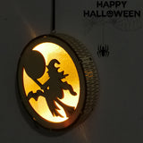 Loskii,JM01491,Halloween,Decorations,Light,Witches,Pattern,Festive,Party