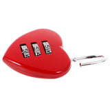 Heart,Shaped,Digit,Travel,Luggage,Resettable,Combination,Padlock,School,Gym&Sports,Locke