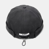 Solid,Color,Retro,Drawstring,Skull,Beanie,Brimless