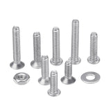 Suleve,M2SH2,480Pcs,Socket,Button&Flat,Screw,Stainless,Steel,Assortment