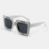 Unisex,Casual,Thick,Frame,Square,Shape,Letter,Printing,Protection,Sunglasses