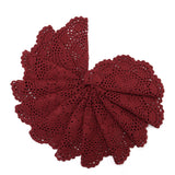 Floral,Pattern,Cotton,Crocheted,Doilies,Doily