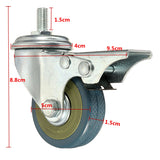 Heavy,Rubber,Swivel,Castor,Wheels,Trolley,Furniture,Caster