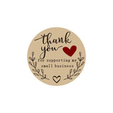 Thank,Round,Sticker,Wedding,Flower,Label