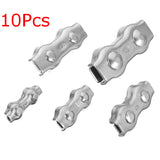 10Pcs,Stainless,Steel,Duplex,Cable,Grips,Clamps,Caliper