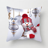 Christmas,snowman,series,Polyester,Peachskin,Pillowcases,Cushion,Cover,Christmas,Decor