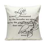 43x43cm,English,Letter,Fashion,Cotton,Linen,Pillow,Cushion,Decor